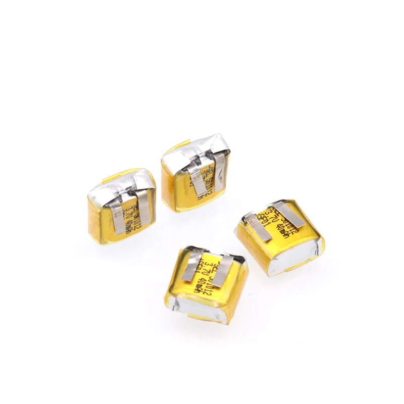 501012 3.7V Mini Capacity 40mAh Rechargeable Lithium Polymer Li-ion Battery Application Consumer Electronics