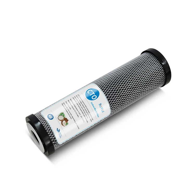Private logo Activated Carbon Block CTO 5 Micron 10 Inch CTO Filter Cartridge for RO system