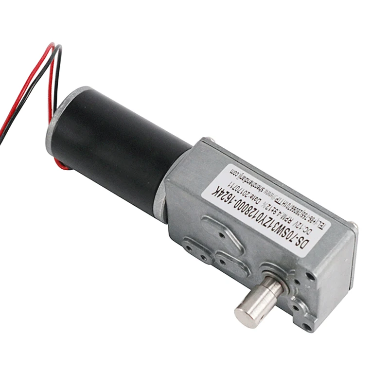 DSD 70mm 12V 24V DC Worm Gear Motor for Exhaust Smoke Window