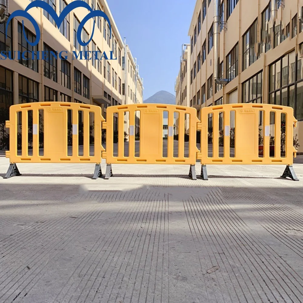 Foshan Factory Removable Interlocking Plastic PE Road Guard Fence