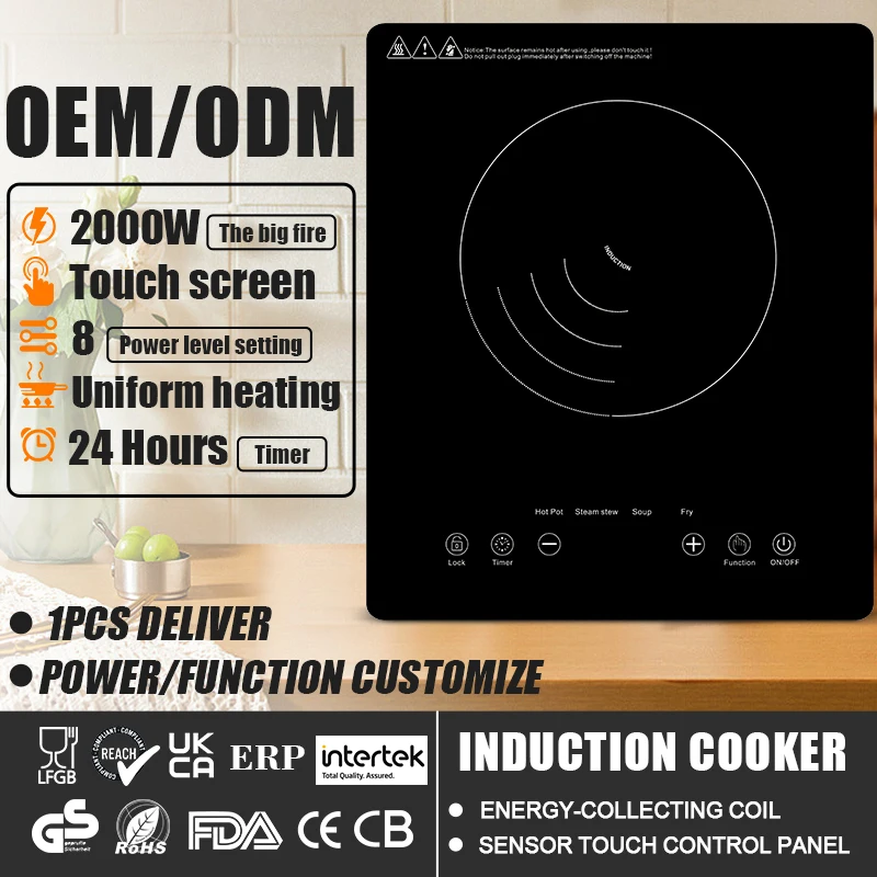Cheap price induction cooker single cooker induction cooktop domestic electric stove cooker with export standard for Asia market