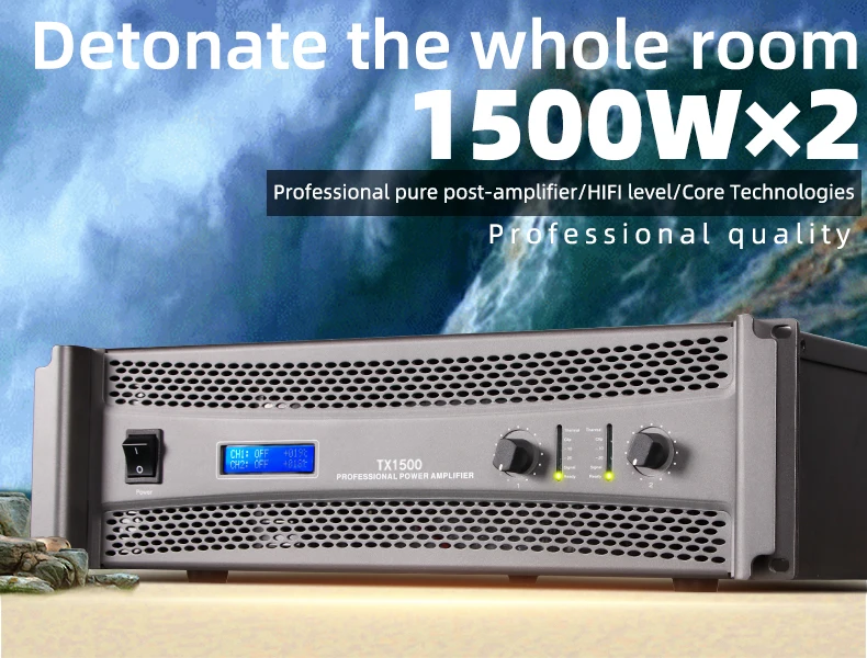 Biner TX15000 Professional High Power Amplifier 2 Channel Power Amplifier 1500W*2 For Large-Scale Concert