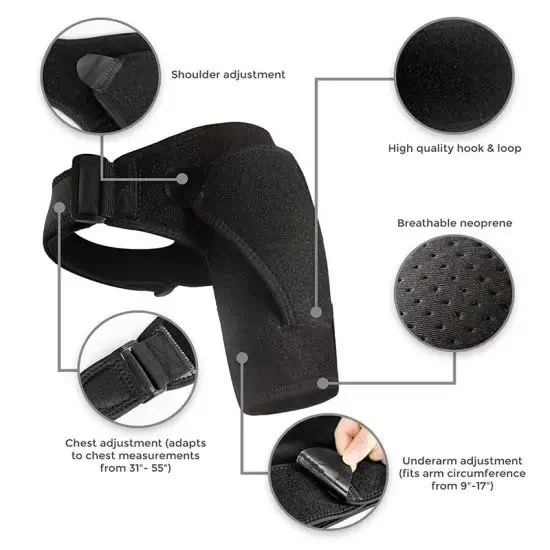 Rotator Cuff Support Brace Shoulder Compression Sleeve Shoulder Belt Non Slip And Breathable Shoulder Brace Support