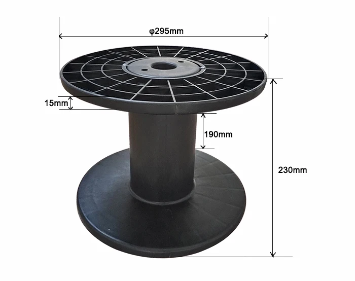
Molded empty plastic spools and coil bobbins 