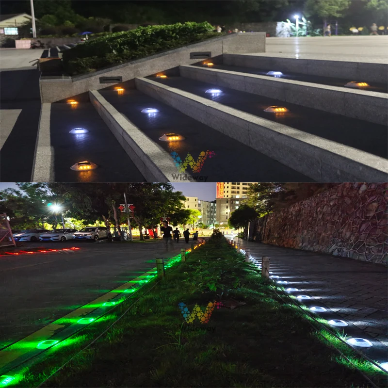 12 Years Factory Cat Eye Reflector Pavement Maker Yellow Steady Night Light Aluminum Solar Road Stud