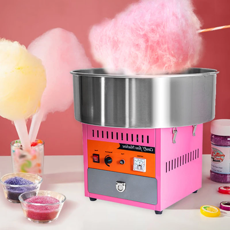 Commercial cotton candy machine mini automatic factory direct sell pink cotton candy machine