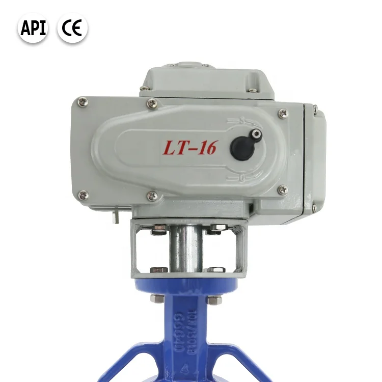 Bundor ANSI DIN JIS ISO PN16 DN50-1200 Электрический привод поворотный дисковый стяжной затвор