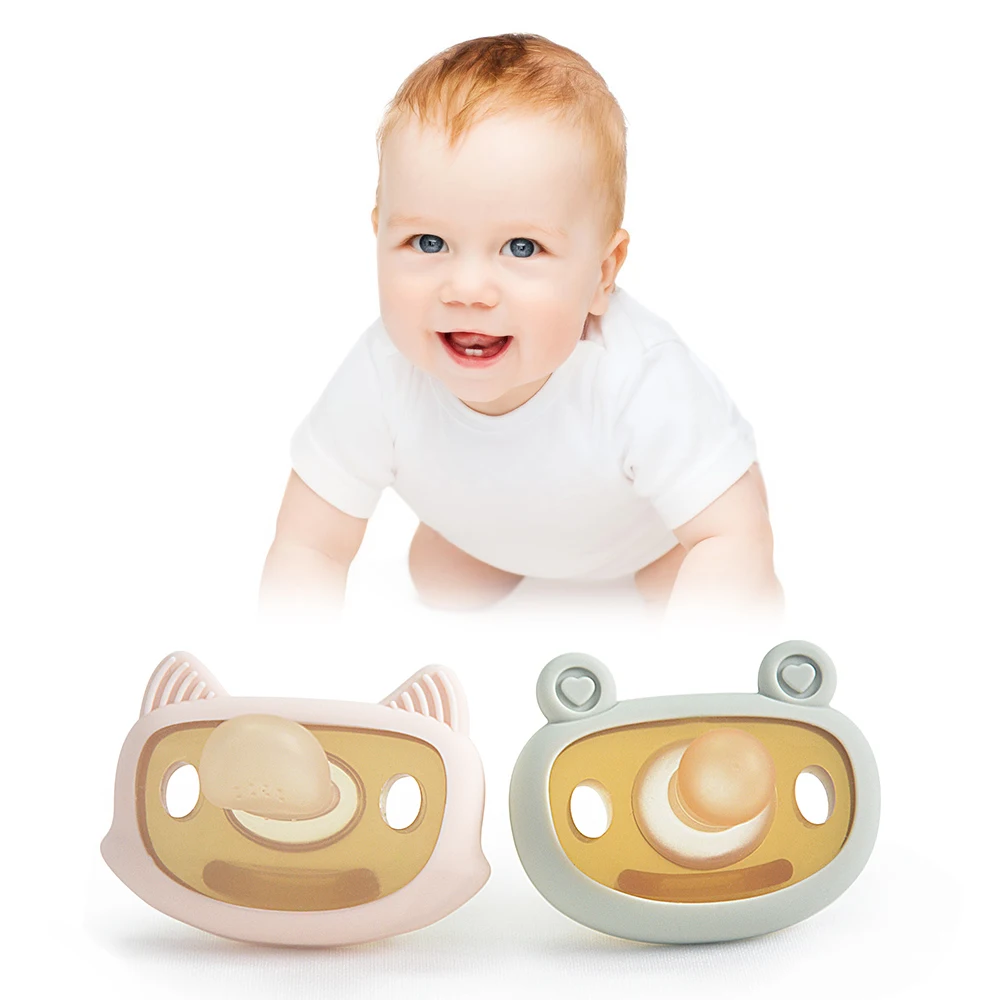 Eco Friendly Silicone Baby Sleeping Pacifier Silicone Baby Nipple Dummy Pacifier