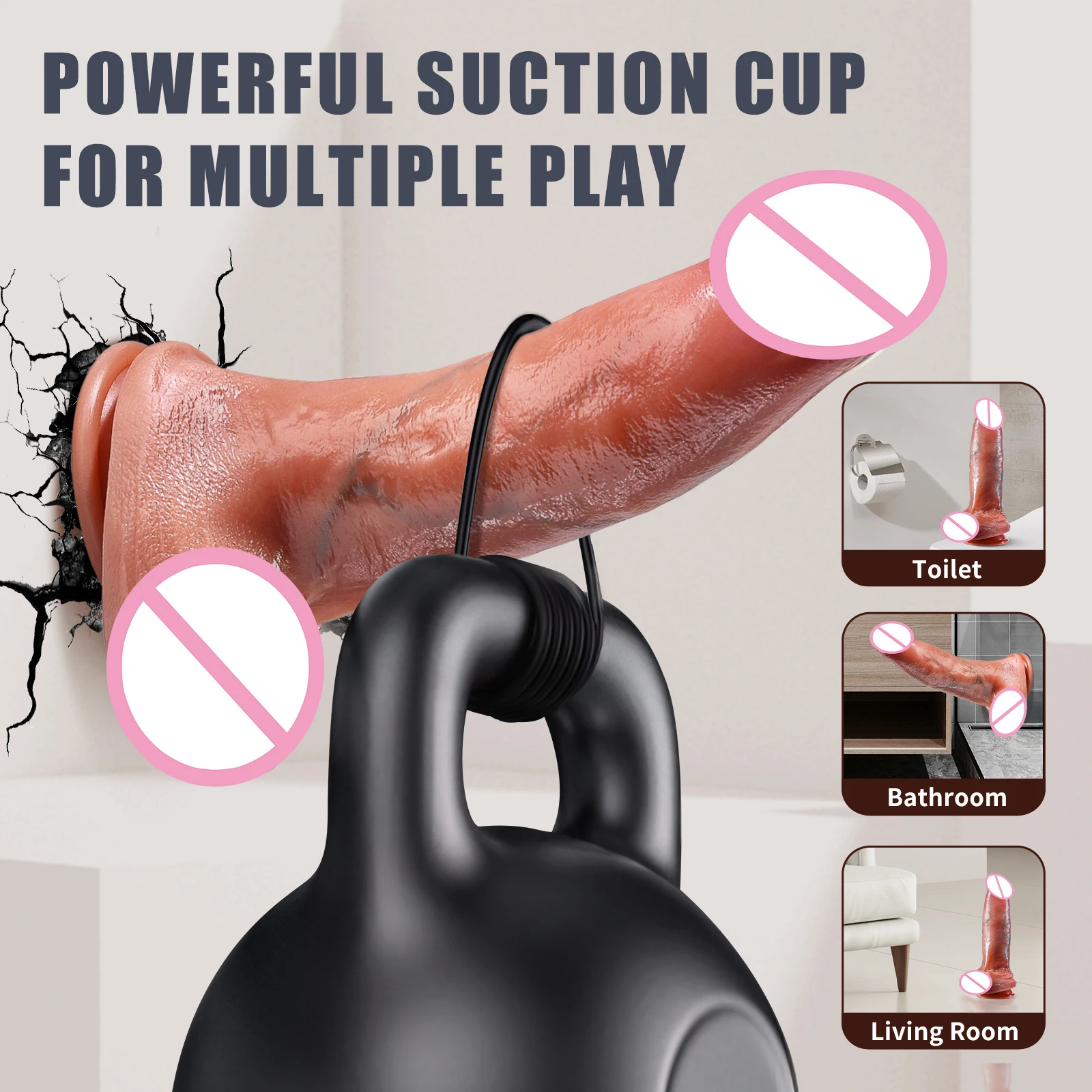 AAV Realistic Silicone G-spot Stimulation Clitoris Vibrating Telescopic Suction Cup Dildos Sex Toy For Beginner Women Orgasm