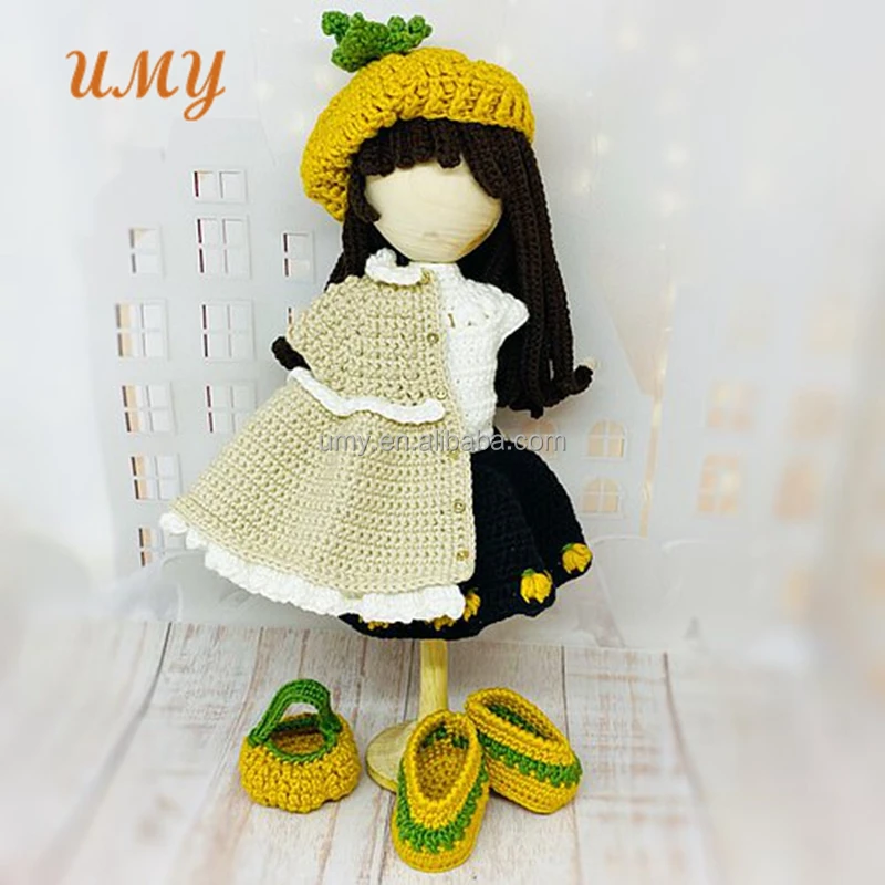 Одежда для кукол амигуруми вязаная шапка на Хэллоуин аксессуары мини-кукол Миниатюрная игрушка обувь