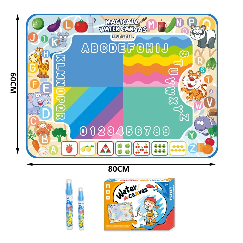 80cm Educational Toys Color Magic Water painting Canvas Aqua Doodle Drawing Toy
