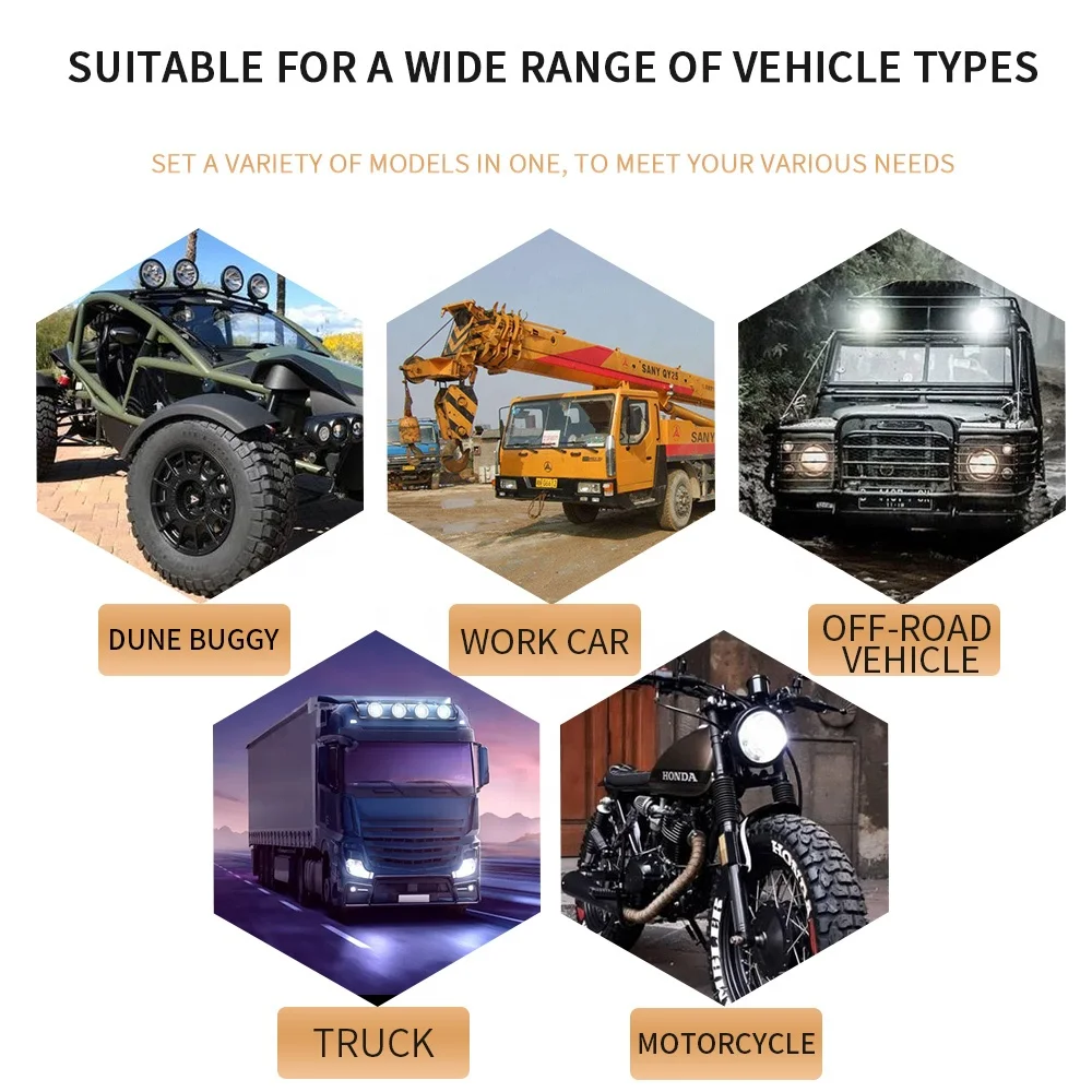 RUTENSE Factory auto led driving light Car Spotlight Night working Auto Waterproof Truck Offroad 42W Led Work Light