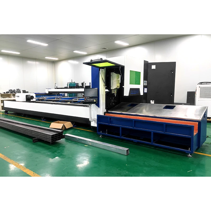 high speed convenient operation high accuracy fiber laser cutting machine for square round tube 6m length steel/copper/aluminum