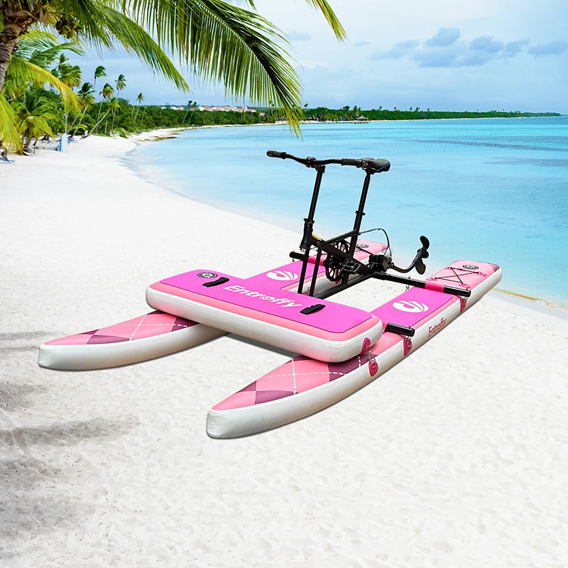 New Series Aquatic equipment customization waterbike multicolor electric or pedal inflatable water bike bicycle