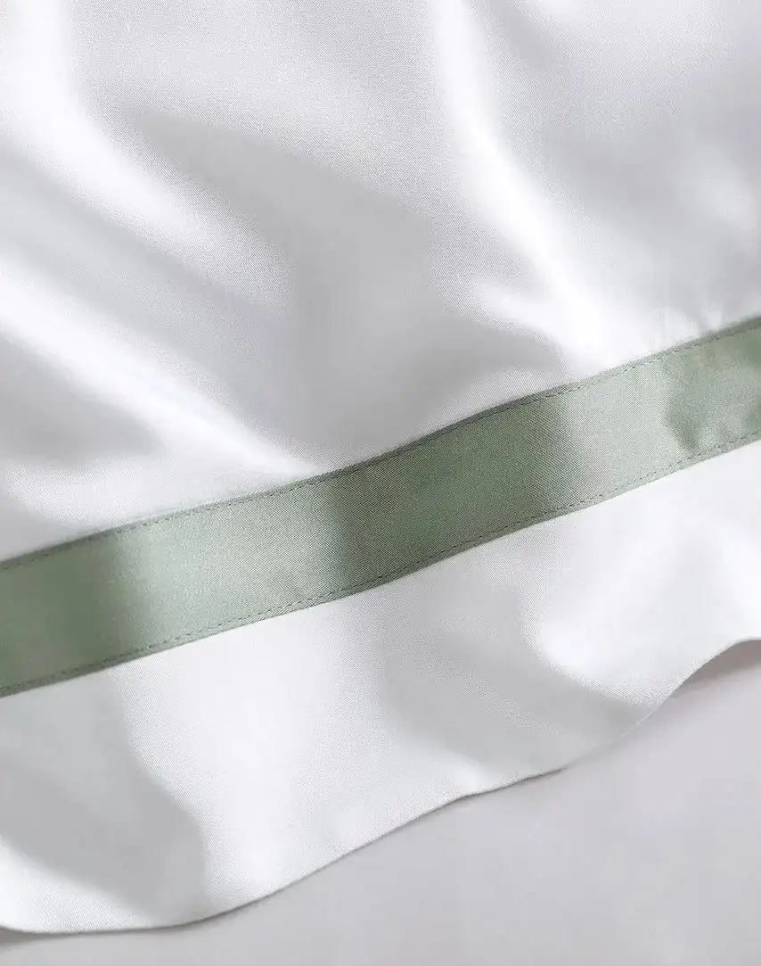 Custom Bedsheet 1000 Thread Count Egyptian Cotton White Bed Linen Hotel Bedding Sheets Set