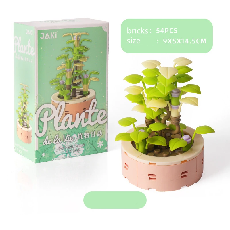 Potted Plants Gifts Kids Product For Children Building Blocks Bricks Sets Model Toys