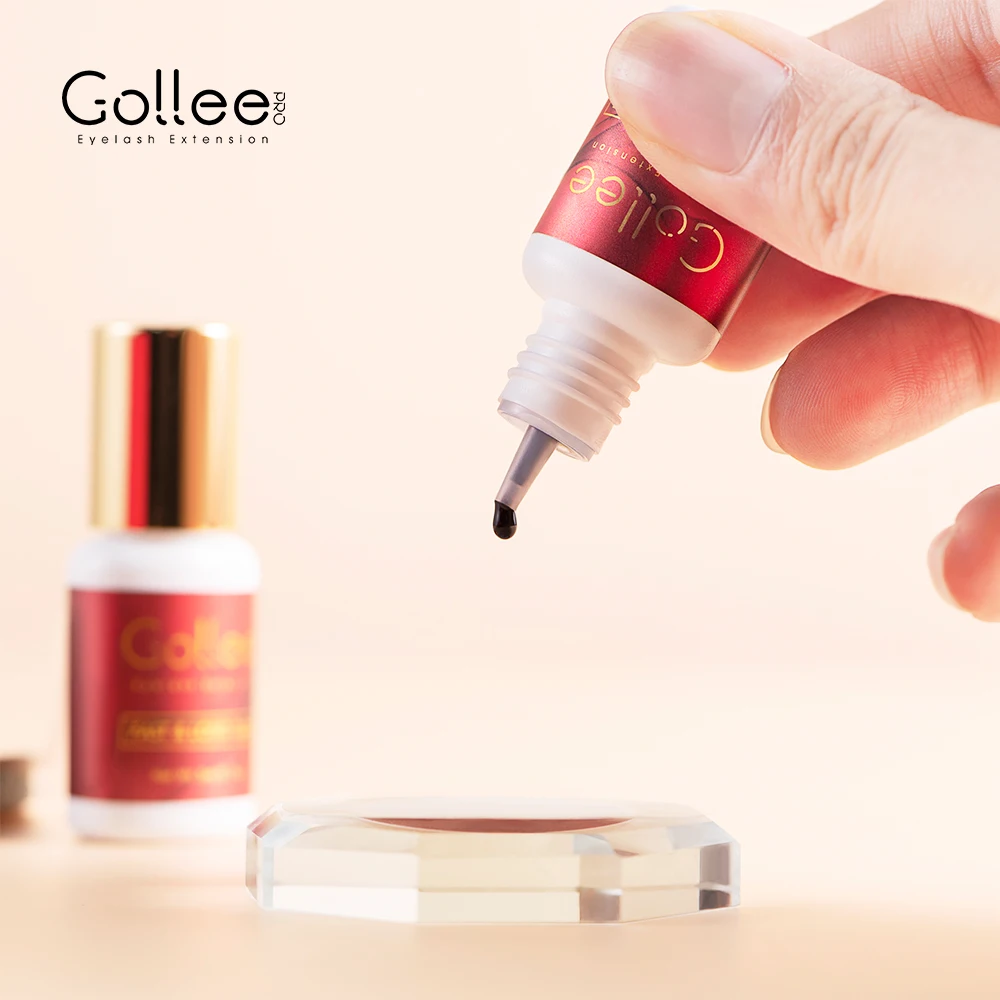 Gollee 1 Sec Drying Thin Viscosity for Both Volume Eyelash and Classic Japan Eyelash Extension Glue Eyelash Glue