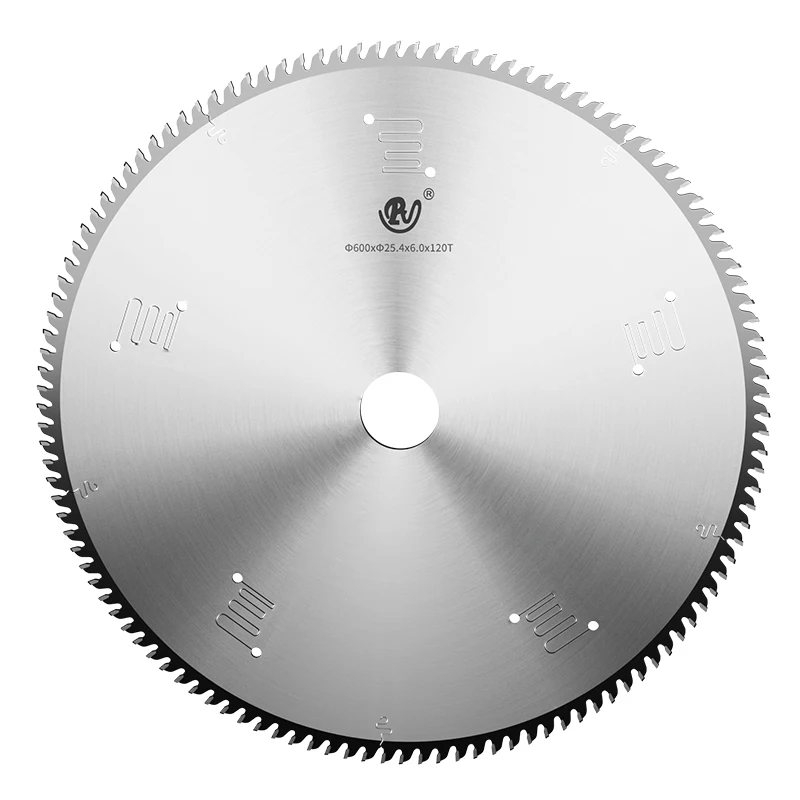 PUJI aluminium cutting 600 mm 60 100 120 teeth TCT tungsten carbide tipped circular round knife saw blade for steel copper