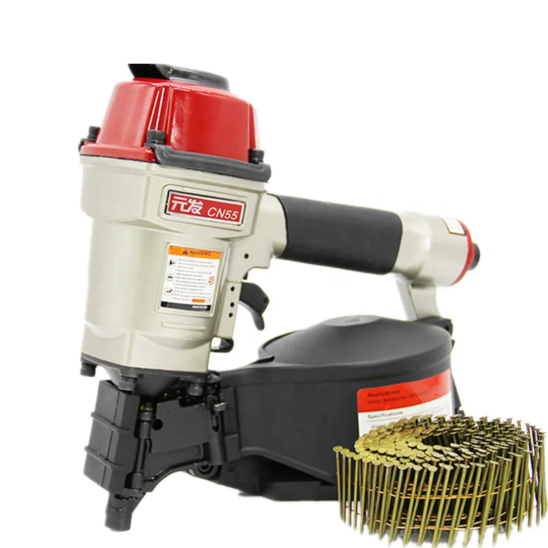 CN55 Nail Gun Air Tool Woodworking Air Stapler CN55 Pneumatic Coil Nailer