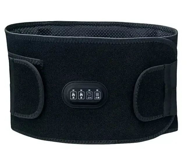 Graphene Infrared Waist Lumbar Vibration Massage Heating Therapy Pad Belt for Abdominal Back Pain Relief for house use