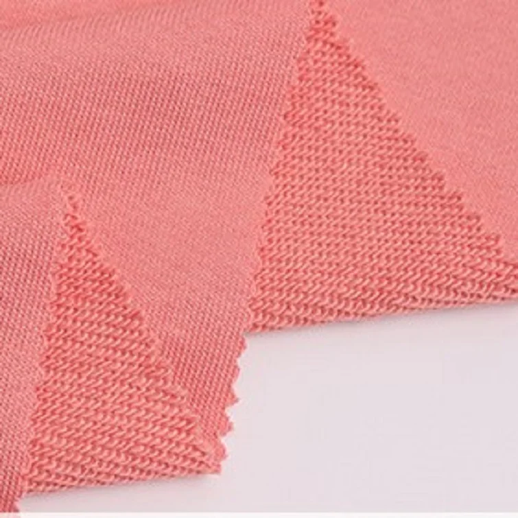 Hoodie loop fishscale printed knitting french terry towlel fabric 100% cotton terry cloth fabric