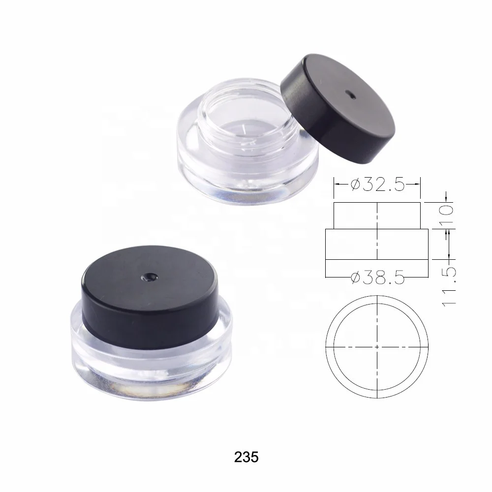 Low Moq Round Cosmetic Packaging Gold Skin Care Cream Container 3g Double wall Cosmetic Jar