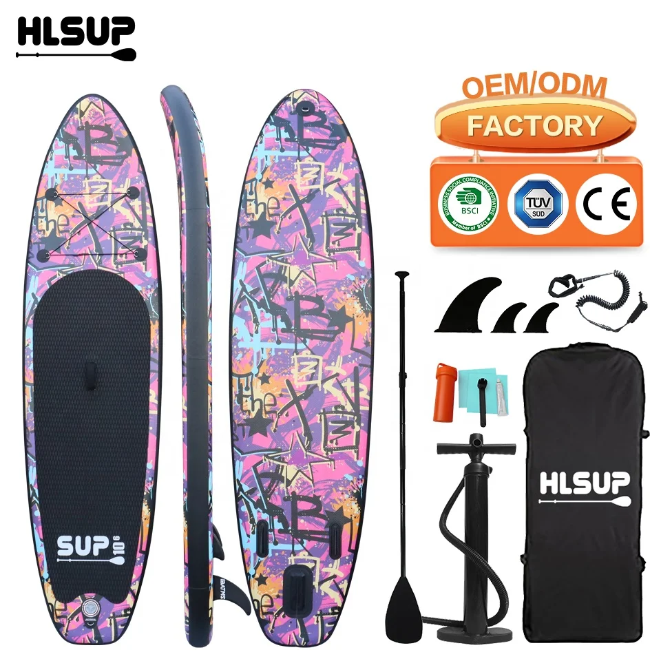 Huale High Quality Factory Wholesale Custom Surfboard Paddl Surfing Board Eu Sup Board Inflatable Inflat Paddle Board Sup