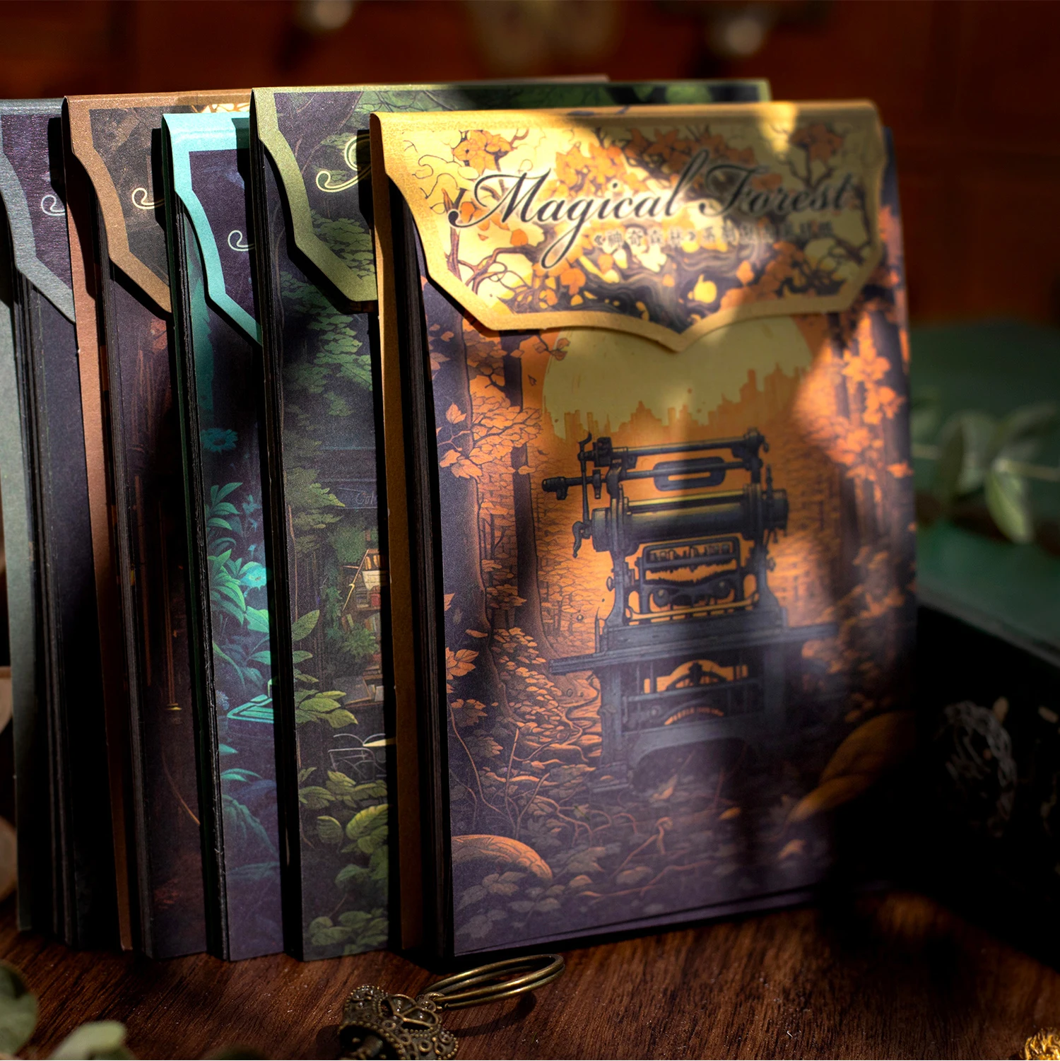 High Quality Versatile DIY Forest Secret Realm Series Scrapbooking Journal Loose Leaf Background Account Stationery Quality Memo