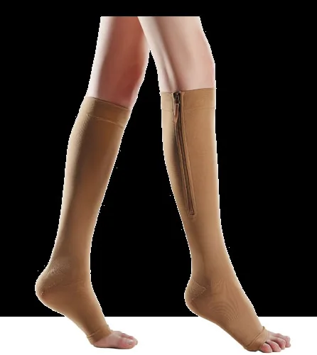 TBS компрессионные чулки 30-40mmHG предотвращает варикозное расширение вен застежка-молния носки