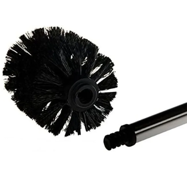 3 x Replacement Brush Heads Black Replacement Toilet Brush Plastic Washing Brush