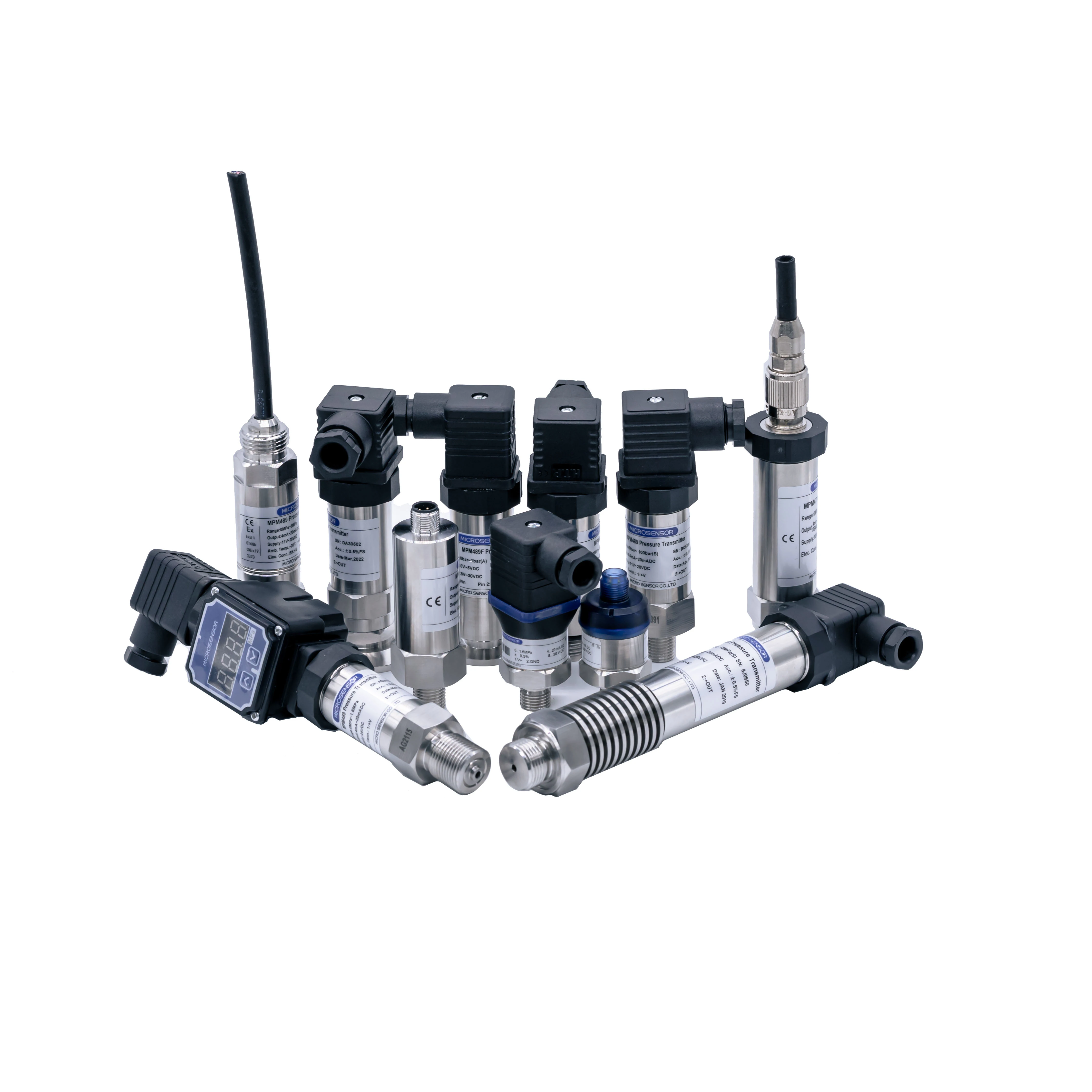 Microsensor Pressure Sensors OEM ODM Pressure Transmitter 4-20mA 1000bar Transducer MPM489 Liquid Oil Water Tank Pressure Sensor