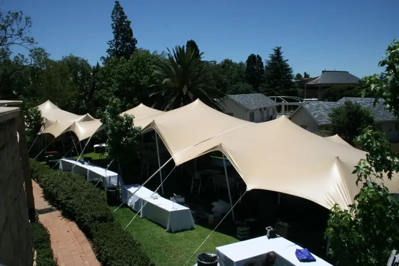 hi quality waterproof stretch marquee tent fabric