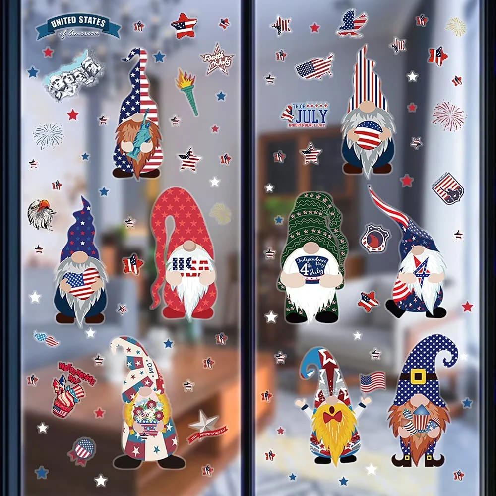 Custom Eco-friendly Merry Christmas Decorative Props Transparent Window Sticker For Indoor And Outdoor Window