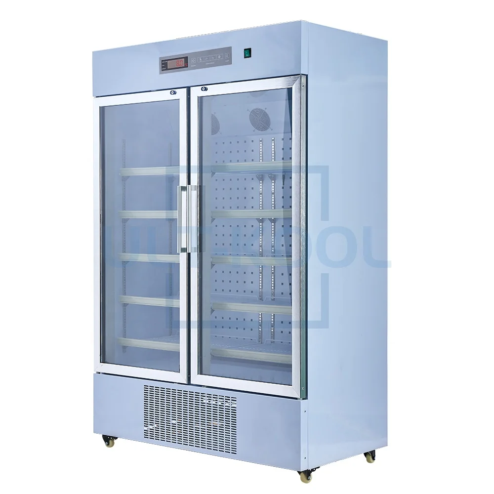 660L Pharmaceutical Research Cool Box Double Door Large Capacity Lab Refrigerator