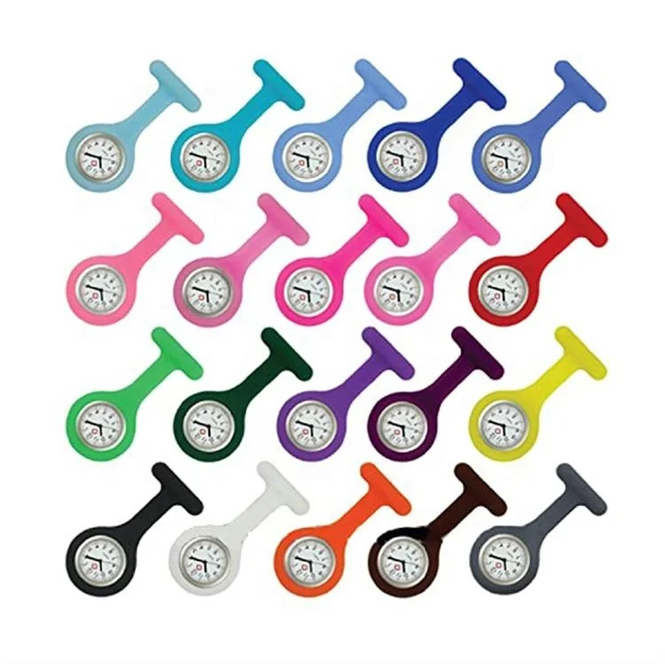 MKR MEDICAL Silicone Nurse Medical Watch Pocket Watches Doctor Colorful Tunic Nurse Watch