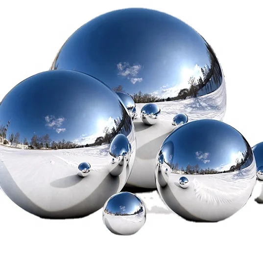 135mm Stainless Steel Gazing Ball Mirror Polished Hollow Ball Reflective Garden Sphere For Home Garden Ornament Decorations