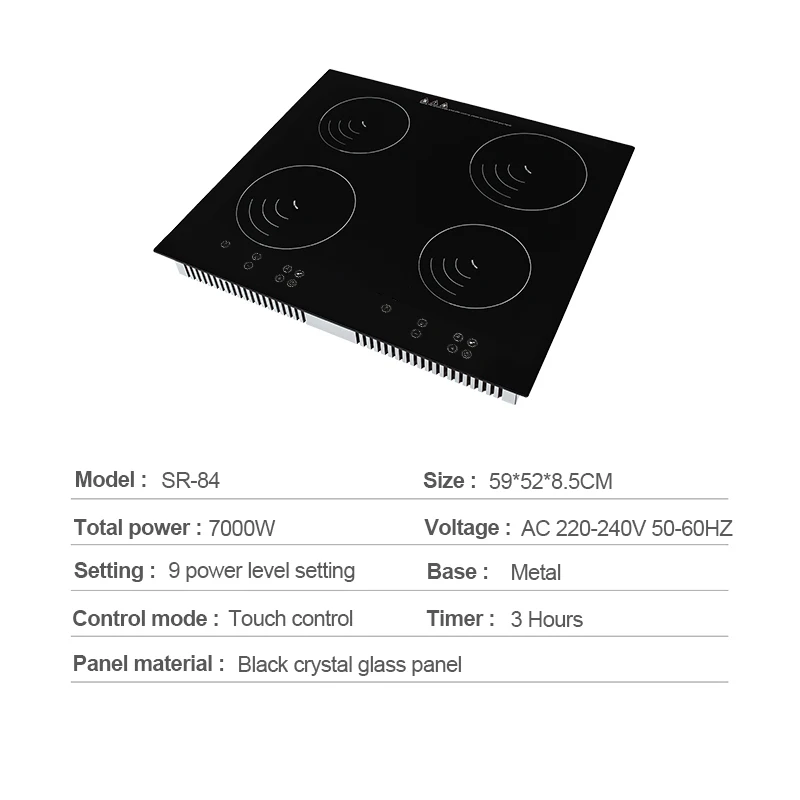 Four burners induction cooker four hobs induction cooktop four heads electric electromagnetic stove with new tech