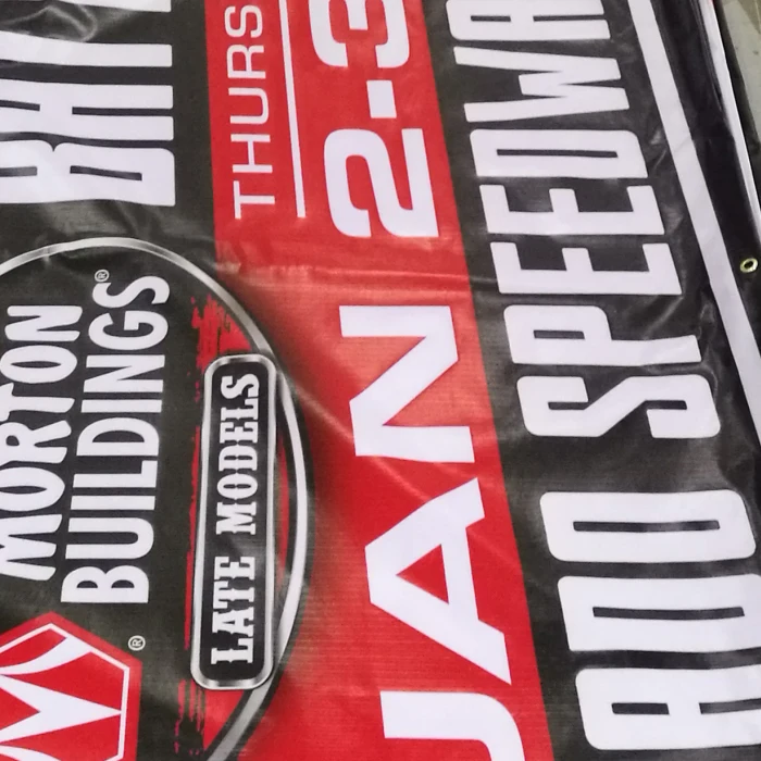 High Quality Outdoor Hanging Advertisement Store 16 x 39 Inch Vinyl PVC Polyester Business Now Open Sign Banner with Rope