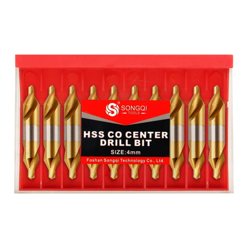 SONGQI HSS CO Double Ended  Center Drill Bit For Metal Drilling