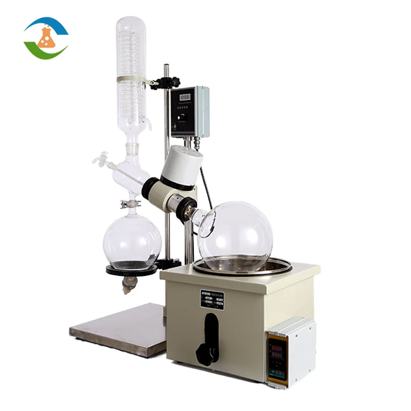 5L Vertical Rotary Evaporator With Vacuum Pump And Chiller As Optional