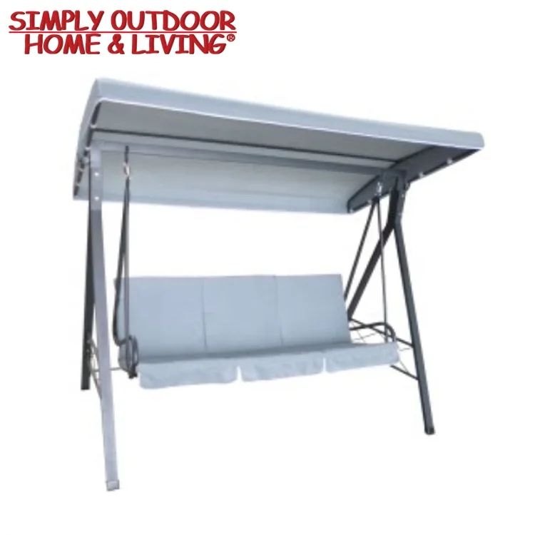 Hot Sale Outdoor Patio Furniture 3 Seats Camping Garden Hanging Swing Chair With Canopy Designs Manufactured In China