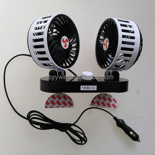 factory supply twin head car fan  dc 24v cooling
