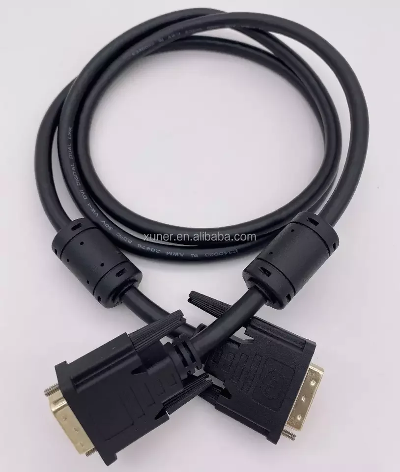 DVI 24+1 dual-channel male to male monitor connection line used for new energy charging pile display signal cable