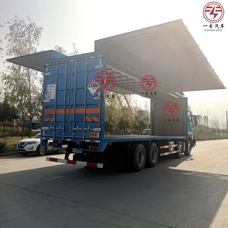  Dongfeng грузовик крыло 4 осей коробка фургон открытие полуприцеп на