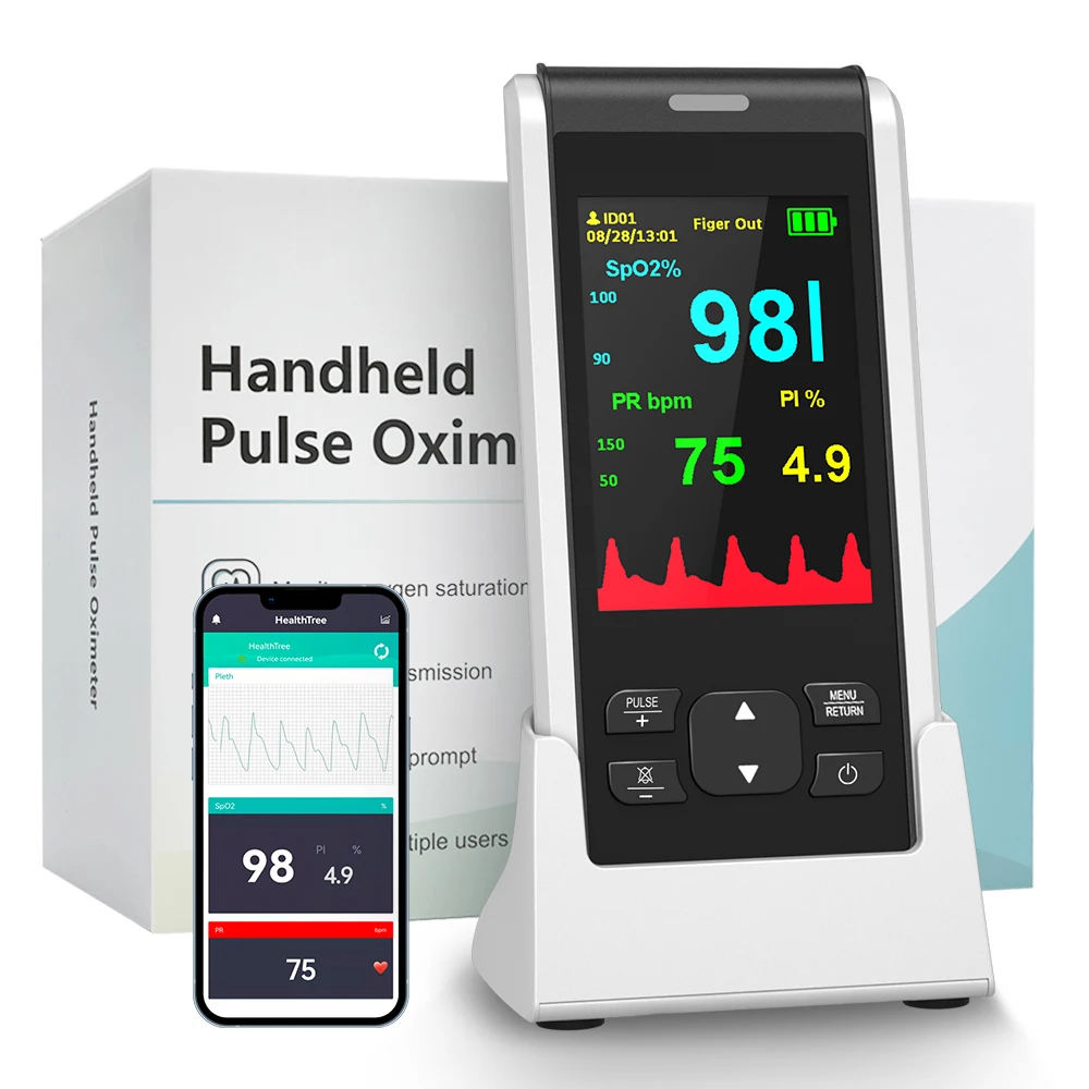 Blue tooth Oximetro spo2 handheld SpO2 medical Pulse Oxi meter for Adult