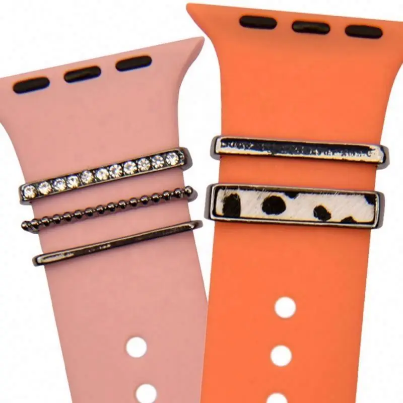 Popular Letter jewelry suit watch Band Charms Bracelet Metal Paw Decorative Nails Watch Luxury Strap Accessories Jewelry charm