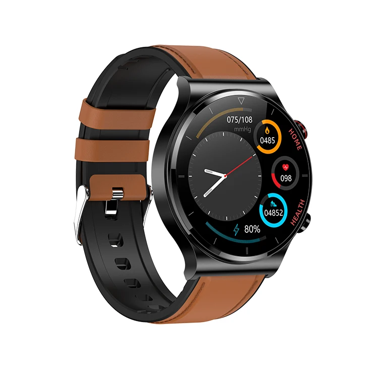 2022 New E300 Double Probe Laser Health Physiotherapy ECG AI medical Smartwatch IP68 Waterproof Smart Watch