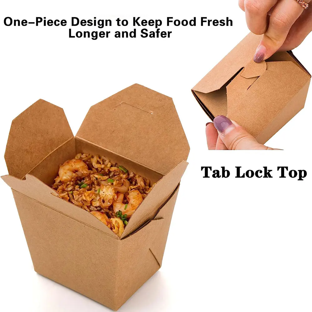 Takeaway Paper Sushi Box Sushi Packaging Box for Sushi, Chinese Take Out Box To Go Boxes Restaurant, Rice Box Paper Noodle Box
