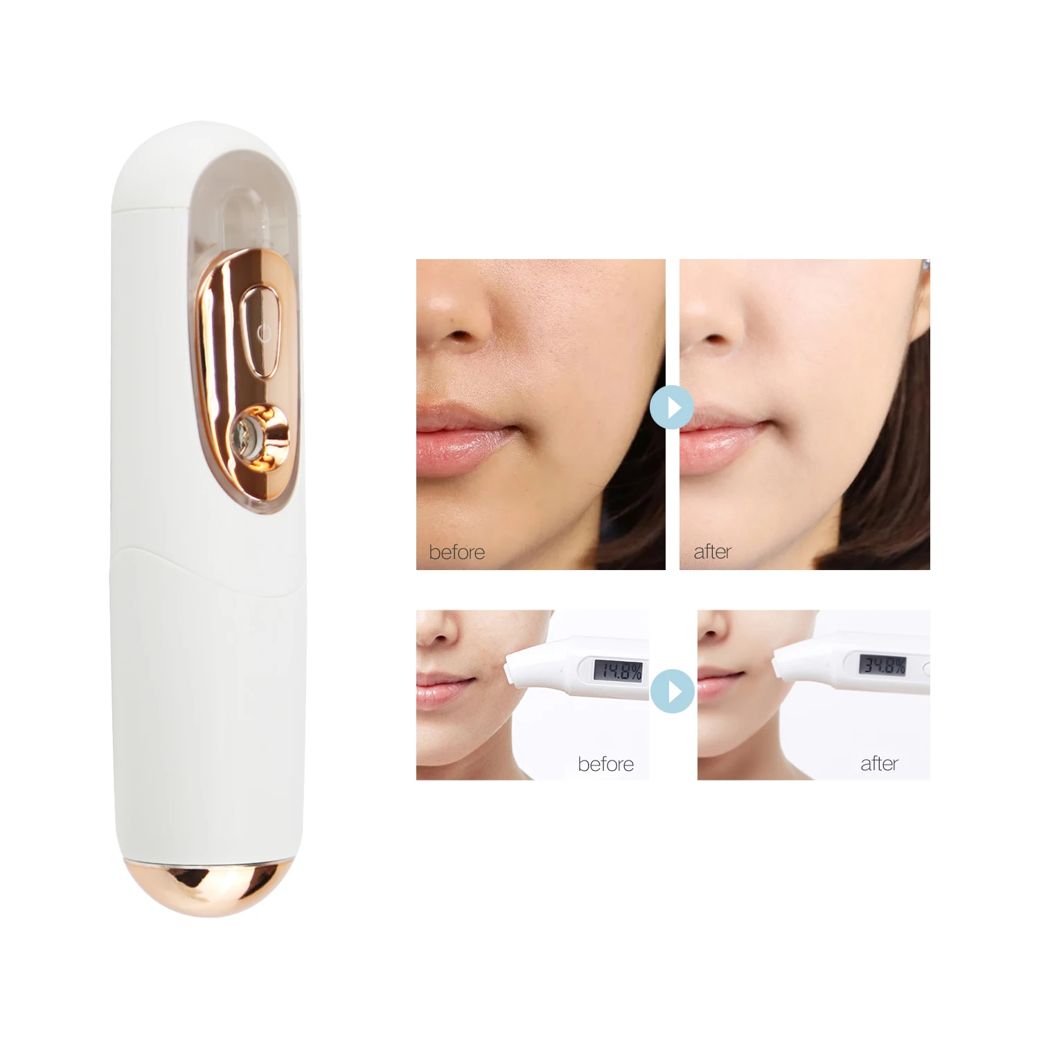Free Samples Fine Fog Car Hotel Sterilizer Nano Mist Sprayer Deep Hydration Face Mini Facial Nano Mist Sprayer for Oily Skin