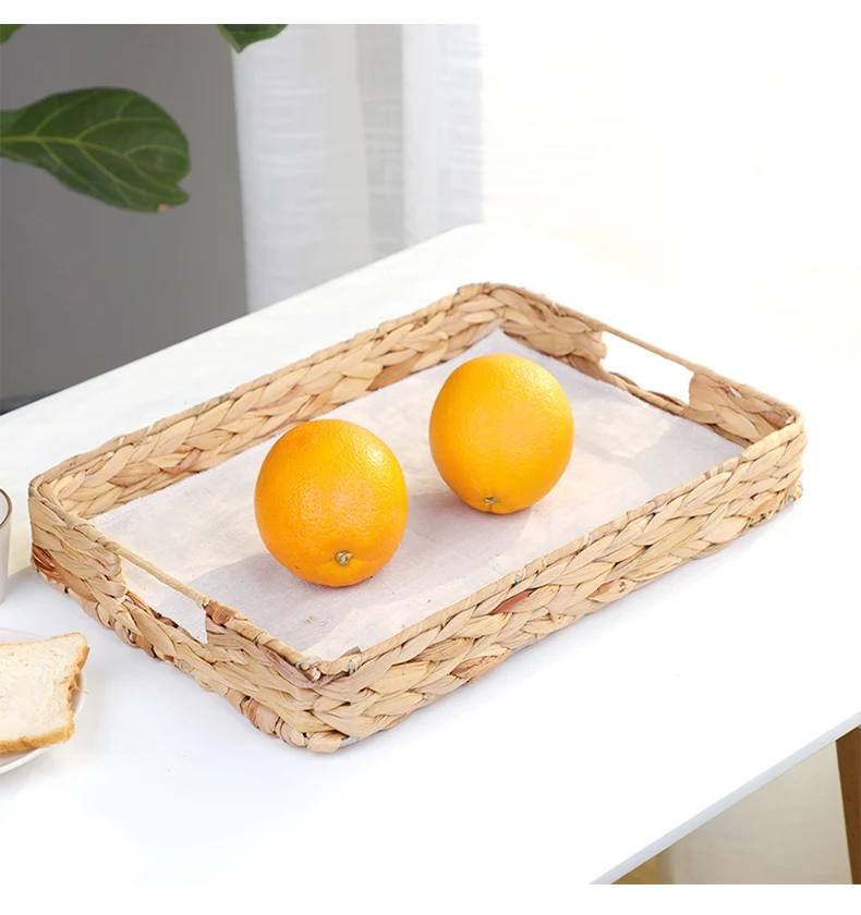 New 2023 Products Natural Water Hyacinth Square Storage Baskets Wholesale Straw Seagrass Baskets VietNam Stackable Wicker Woven